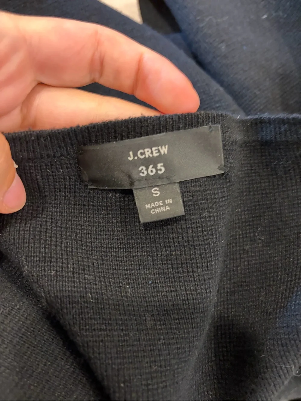 J. CREW 365 Black Juliette Collarless Cotton Wool Sweater Blazer Cardigan